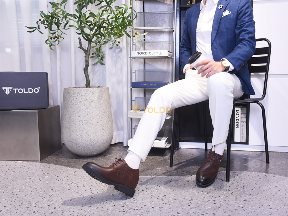 Giày nam cao 10cm da mềm nhẹ 7